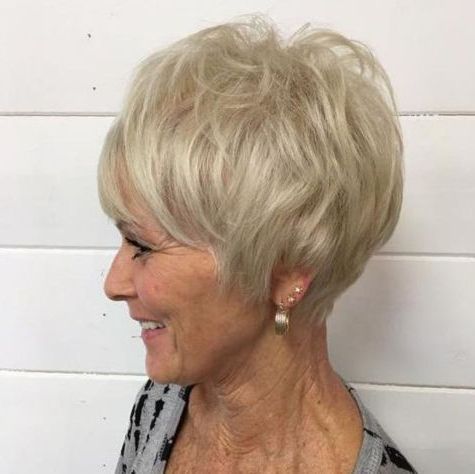 Blonde Pixie For Elderly Women | Womens Haircuts, Cool Hairstyles Intended For Latest Classic Pixie Haircuts For Women Over  (View 1 of 23)