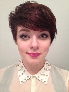 Cute Pixie Haircuts With Bangs Within Best And Newest Asymmetrical Pixie Haircuts With Long Bangs (View 17 of 25)