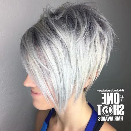 Feminine Blonde Layered Pixie | Long Pixie Hairstyles, Longer Pixie Throughout Recent Asymmetrical Pixie Haircuts With Long Bangs (View 23 of 25)
