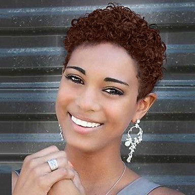 Human Hair Capless Wigs Human Hair Curly Pixie Cut / Short Hairstyles Inside Best And Newest Curly Pixie Haircuts (View 2 of 25)