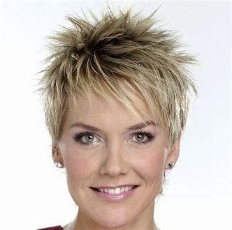 Image Result For Spiky Short Pixie Haircuts With Longer Bangs | Short For Current Choppy Pixie Haircuts With Blonde Highlights (View 17 of 25)