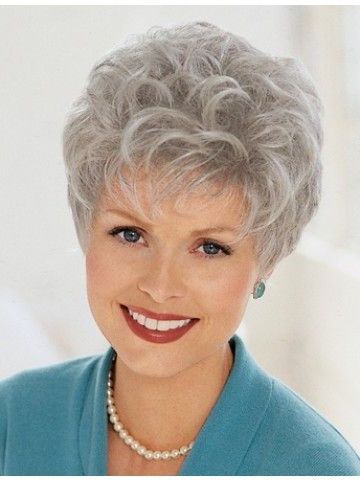 Ladies Short Curly Grey Wig | Short Silver Hair, Short Hair Styles Regarding Latest Classic Pixie Haircuts For Women Over  (View 7 of 23)