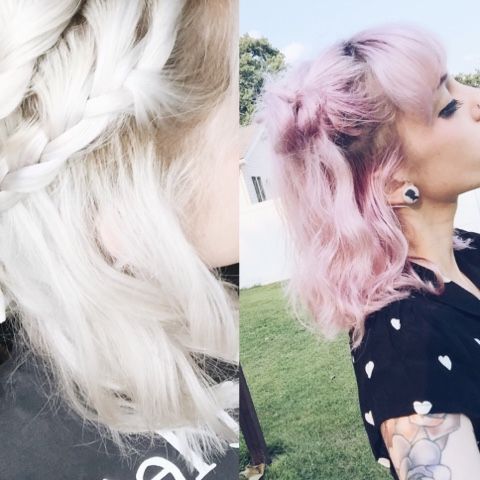 Pastel Pink To White Hair ( ? ) Pertaining To Current Textured Pastel Pink Pixie Haircuts (View 12 of 25)