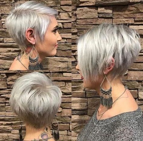 Pin On Short Hairstyles Throughout Most Recent Asymmetrical Pixie Haircuts With Long Bangs (View 14 of 25)
