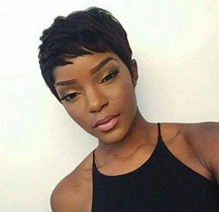 Pixie Cut Wigs For Black Women – 20+ » Short Haircuts Models With Regard To Newest Dark And Sultry Pixie Haircuts (View 8 of 25)