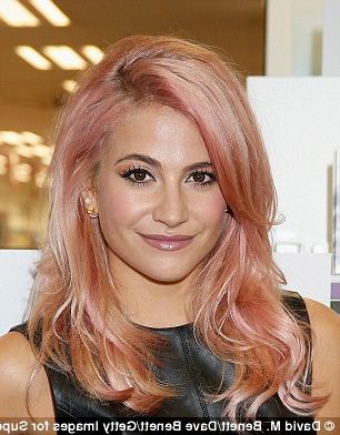 Pixie Lott Unveils New Bubblegum Pink Do After Pride Of Britain Awards Within Most Popular Textured Pastel Pink Pixie Haircuts (View 22 of 25)