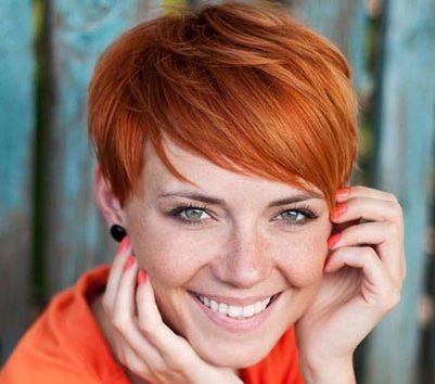 Red Straight Pixie Hairstyle – Casual, Summer, Everyday – Careforhair.co (View 19 of 25)