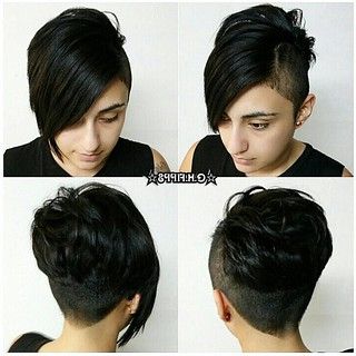 Shaved Asymmetrical Pixie With Long Side Bangs Shaved Asym… | Flickr Throughout Most Recently Asymmetrical Pixie Haircuts With Long Bangs (View 25 of 25)
