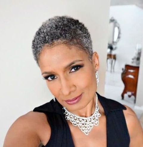 Short Haircuts And Hair Color Inspirations For Black Women Over 60 In With Current Dark And Sultry Pixie Haircuts (View 1 of 25)