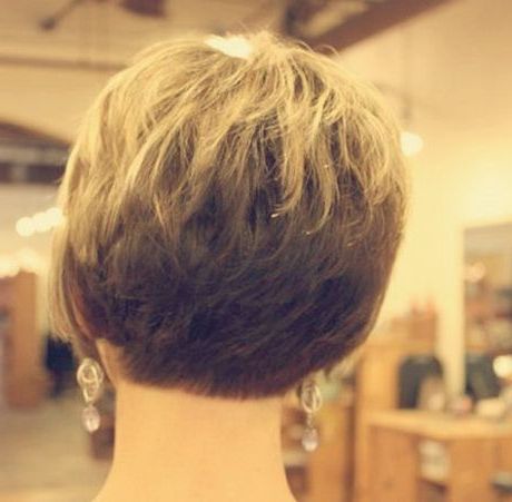 Short Haircuts From The Back | Short Hair Back, Short Stacked Hair Pertaining To Most Up To Date Pixie Bob Haircuts For Straight Hair (View 7 of 25)