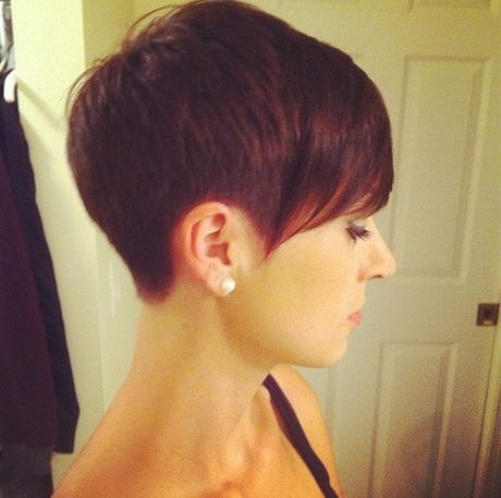 Short Pixie Haircuts From The Back In 2018 Very Short Pixie Haircuts With A Razored Side Part (View 13 of 25)