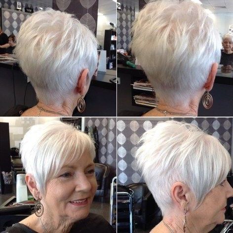 Silver Pixie For Older Women | Haircuts For Over 60, Womens Haircuts Pertaining To Best And Newest Classic Pixie Haircuts For Women Over  (View 12 of 23)