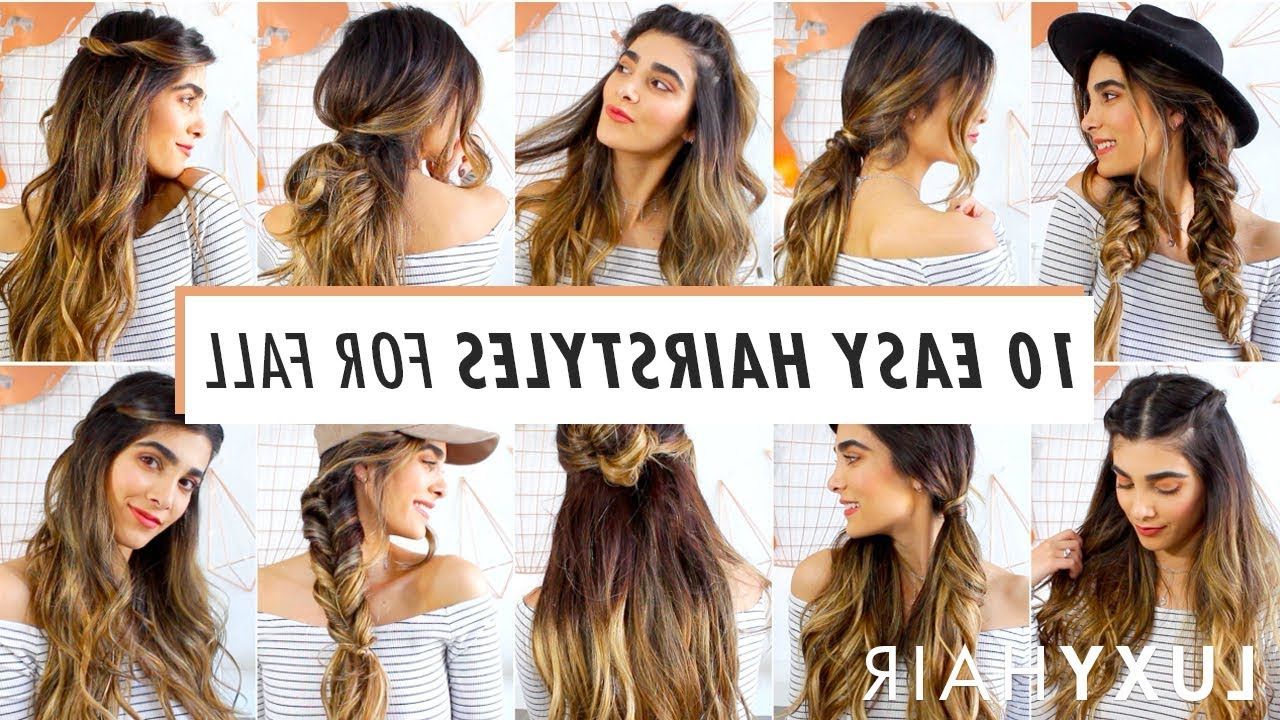 10 Heatless Hairstyles For Fall – Youtube Within Most Recent Autumn Inspired Hairstyles (View 1 of 25)