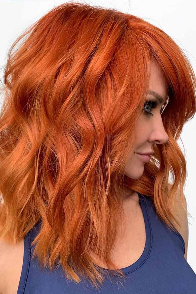 137 Medium Length Hairstyles – Love Hairstyles In Most Current Messy Auburn Waves Haircuts (View 10 of 25)