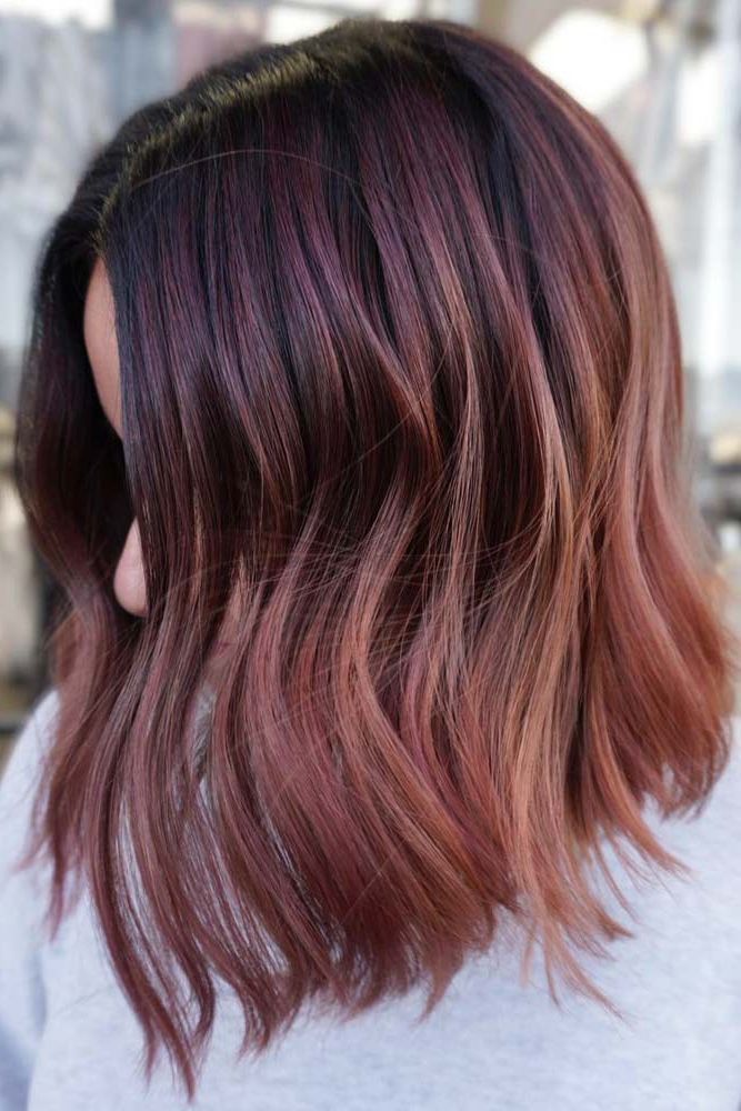 137 Medium Length Hairstyles – Love Hairstyles Regarding Newest Raspberry Gold Sombre Haircuts (View 2 of 25)