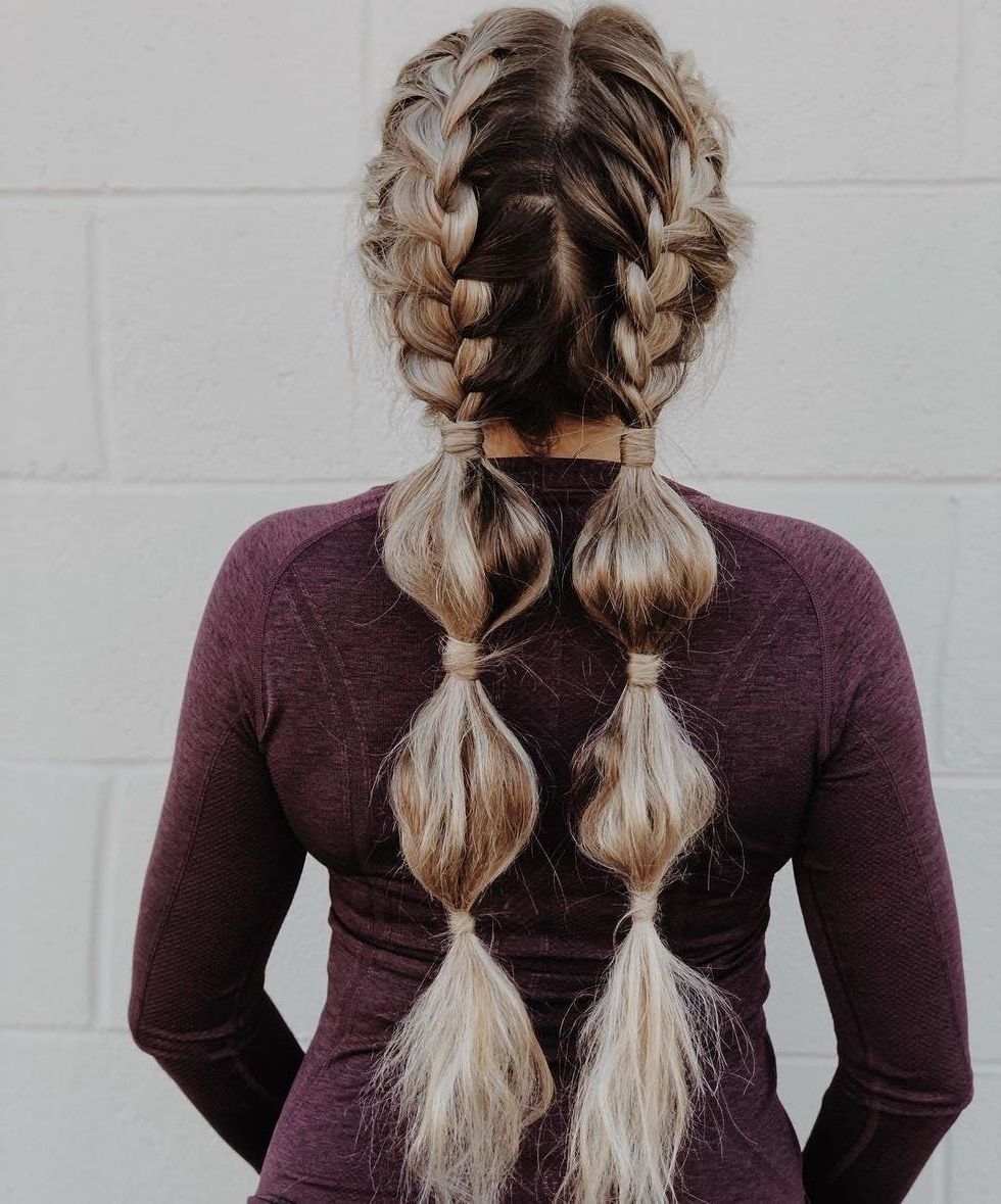 15 Bubble Braids That'll Have You Reaching For Your Hair Ties | Medium Hair  Styles, Braids For Long Hair, Sporty Hairstyles Throughout Most Recent Bubble Hairstyles For Medium Length (View 2 of 25)