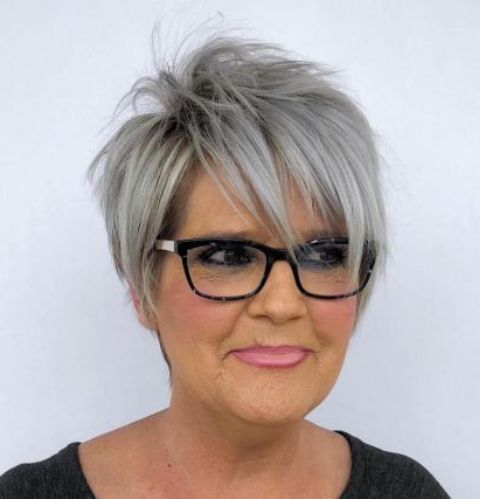 15 Classy Short Haircuts For Women Over 50 – Styleoholic In Layered Long Pixie Hairstyles (Photo 23 of 25)