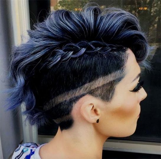 15 Daring Undercut Haircuts For Ladies – Styleoholic Within Blue Punky Pixie Hairstyles With Undercut (View 25 of 25)