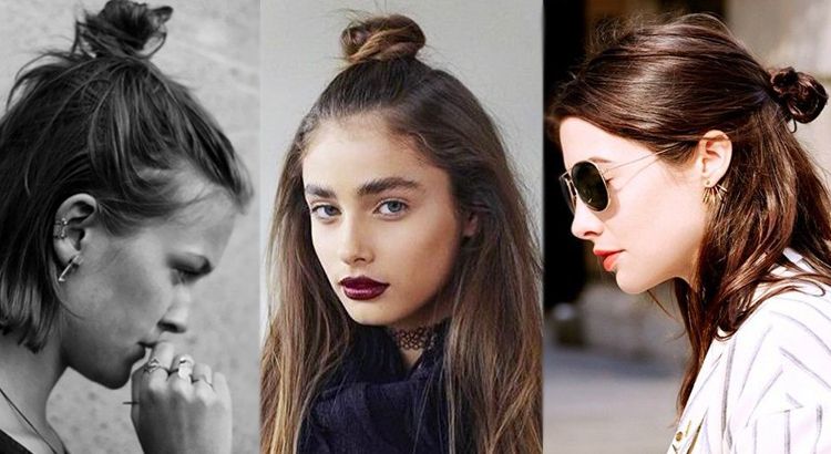 15 Ways To Wear Your Hair In A Half Bun Pertaining To Most Recent Half Up Hairstyles With Top Knots (View 18 of 25)