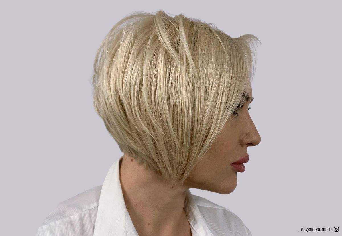 16 Cutest Chin Length Layered Bobs For A Fresh, Short Look Intended For Chin Length Graduated Bob Hairstyles (View 1 of 25)