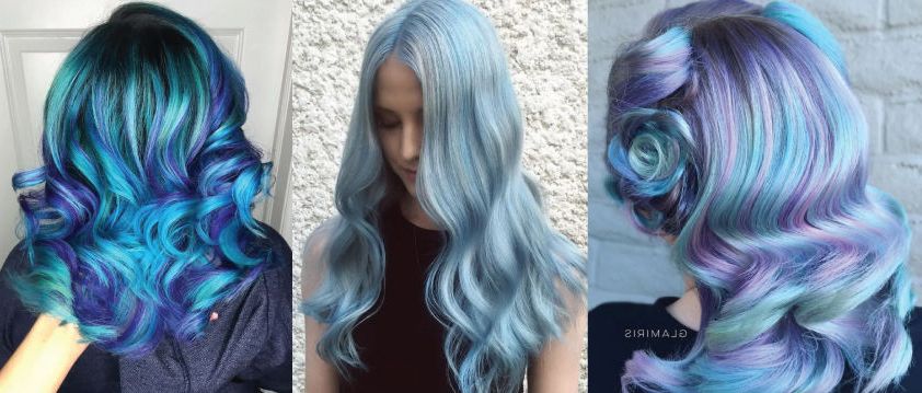 16 Icy Light Blue Hair Color Ideas For Edgy Lavender Short Hairstyles With Aqua Tones (Photo 20 of 25)