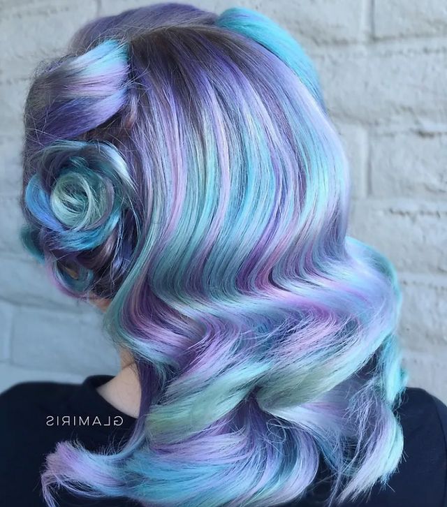 16 Icy Light Blue Hair Color Ideas Within Edgy Lavender Short Hairstyles With Aqua Tones (View 21 of 25)