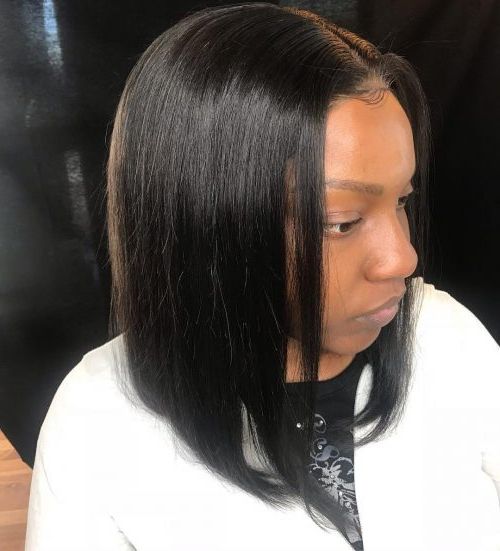 16 Perfect Middle Part Bob Hairstyles (weaves, Sew Ins, Etc. (View 8 of 25)