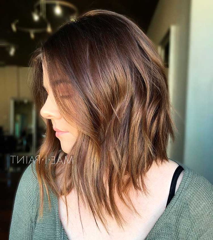 19 Best Shoulder Length Hairstyles For Fine Hair With Regard To Most Recently Angled Layers Haircuts For Medium Hair (View 19 of 25)