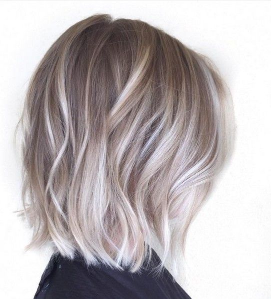 20 Adorable Ash Blonde Hairstyles To Try – Pop Haircuts | Hair Styles,  Short Hair Balayage, Ash Blonde Hair For Current Lob Haircuts With Ash Blonde Highlights (View 6 of 25)