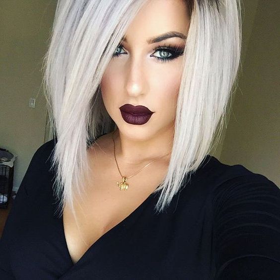 20 Beautiful And Trendy Icy Blonde Hair Ideas – Styleoholic With Newest Icy Blonde Inverted Bob Haircuts (View 9 of 25)