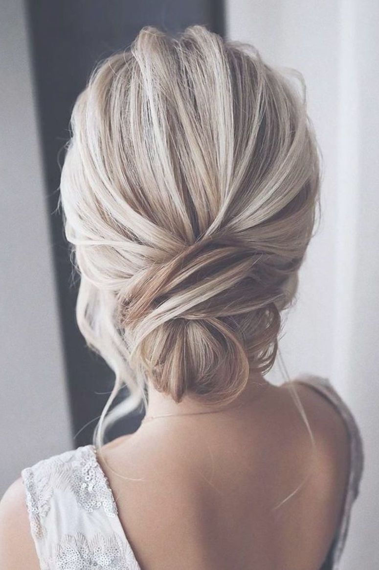 20 Easy And Perfect Updo Hairstyles For Weddings – Ewi With Regard To Most Recent Updos Hairstyles Low Bun Haircuts (View 25 of 25)