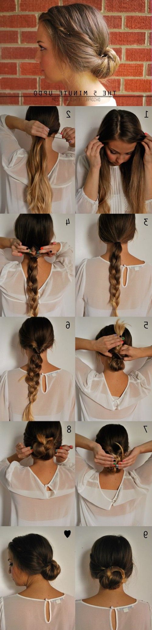 20 Gorgeous 5 Minute Hairstyles To Save You Some Snooze Time | 5 Minute  Hairstyles, Medium Length Hair Styles, Medium Hair Styles Throughout 2018 Easy Medium Length Hairstyles For Thick Wavy Hair (View 2 of 25)