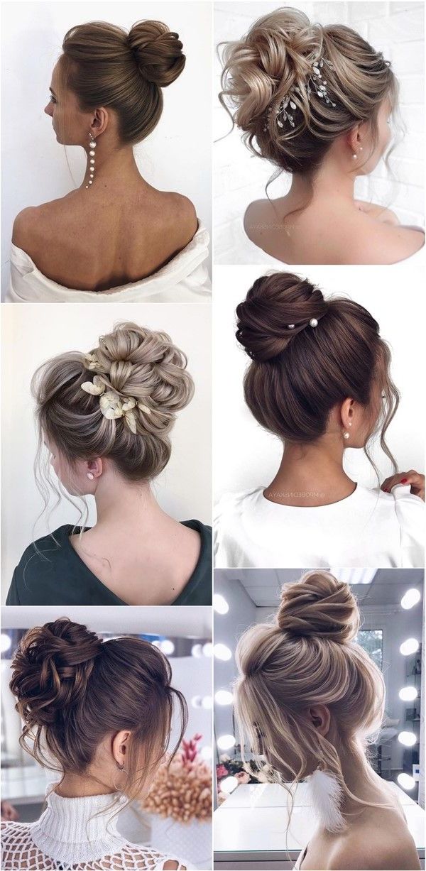 20 High Bun Updo Wedding Hairstyles For Brides 2023 – Hmp | Bride Hairstyles,  Medium Hair Styles, Wedding Hair And Makeup With Most Recently High Bun Hairstyles (View 3 of 25)