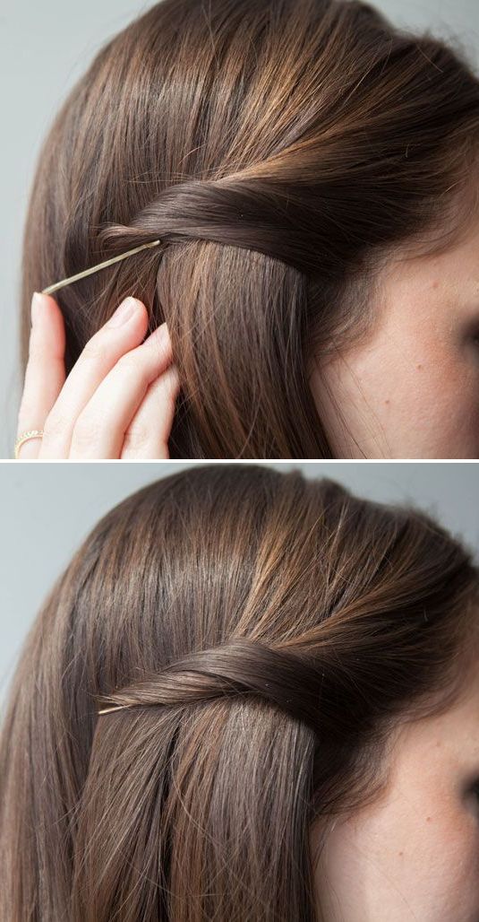 20 Life Changing Ways To Use Bobby Pins | Hairstyle, Medium Hair Styles, Hair  Styles Throughout Brush Up Hairstyles With Bobby Pins (View 11 of 25)