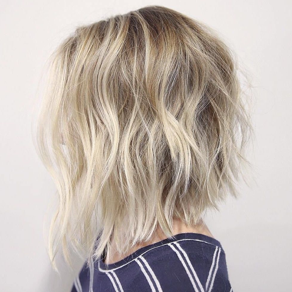 20 Must See Bob Haircuts For Fine Hair To Try In 2022 Pertaining To Messy, Wavy & Icy Blonde Bob Hairstyles (View 15 of 25)