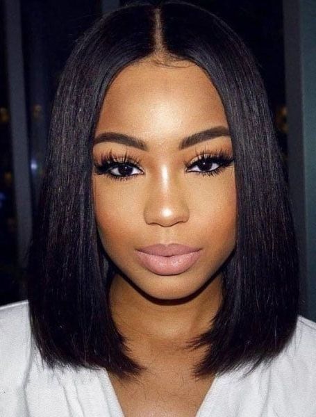 20 Sexy Bob Hairstyles For Black Women In 2022 – The Trend Spotter Pertaining To Newest Middle Parted Highlighted Long Bob Haircuts (View 12 of 25)