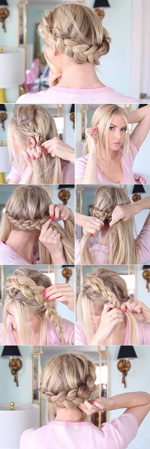20 Stunning Crown Braid Hairstyles For All Occassions Within Most Popular Lovely Crown Braid Hairstyles (View 23 of 25)
