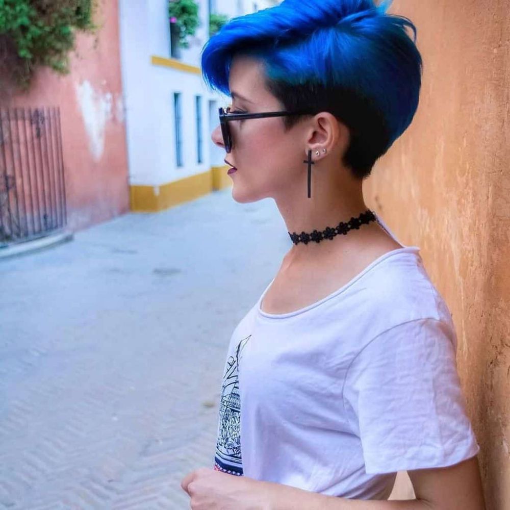 21 Best Cyberpunk Hairstyles In 2022 – Next Luxury | Short Hair Color,  Cyberpunk Hairstyles, Short Blue Hair With Blue Punky Pixie Hairstyles With Undercut (View 5 of 25)