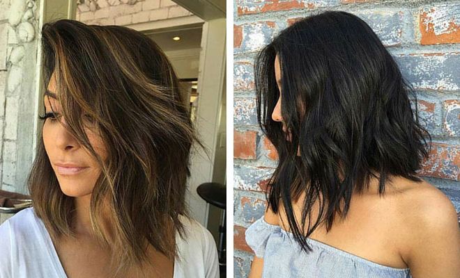 21 Cute Lob Haircuts For This Summer – Page 2 Of 2 – Stayglam Regarding Most Recent Wavy Chocolate Lob Haircuts (Photo 20 of 25)