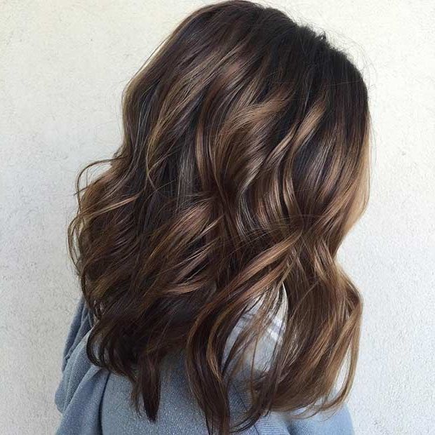 21 Cute Lob Haircuts For This Summer – Stayglam | Hair Styles, Long Bob  Hairstyles, Long Hair Styles In Best And Newest Wavy Lob Haircuts With Caramel Highlights (View 23 of 25)