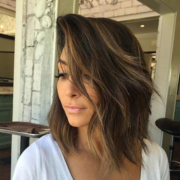21 Cute Lob Haircuts For This Summer – Stayglam | Long Bob Haircuts, Long  Hair Styles, Hair Styles With Regard To Current Long Bob Haircuts With Highlights (View 12 of 25)