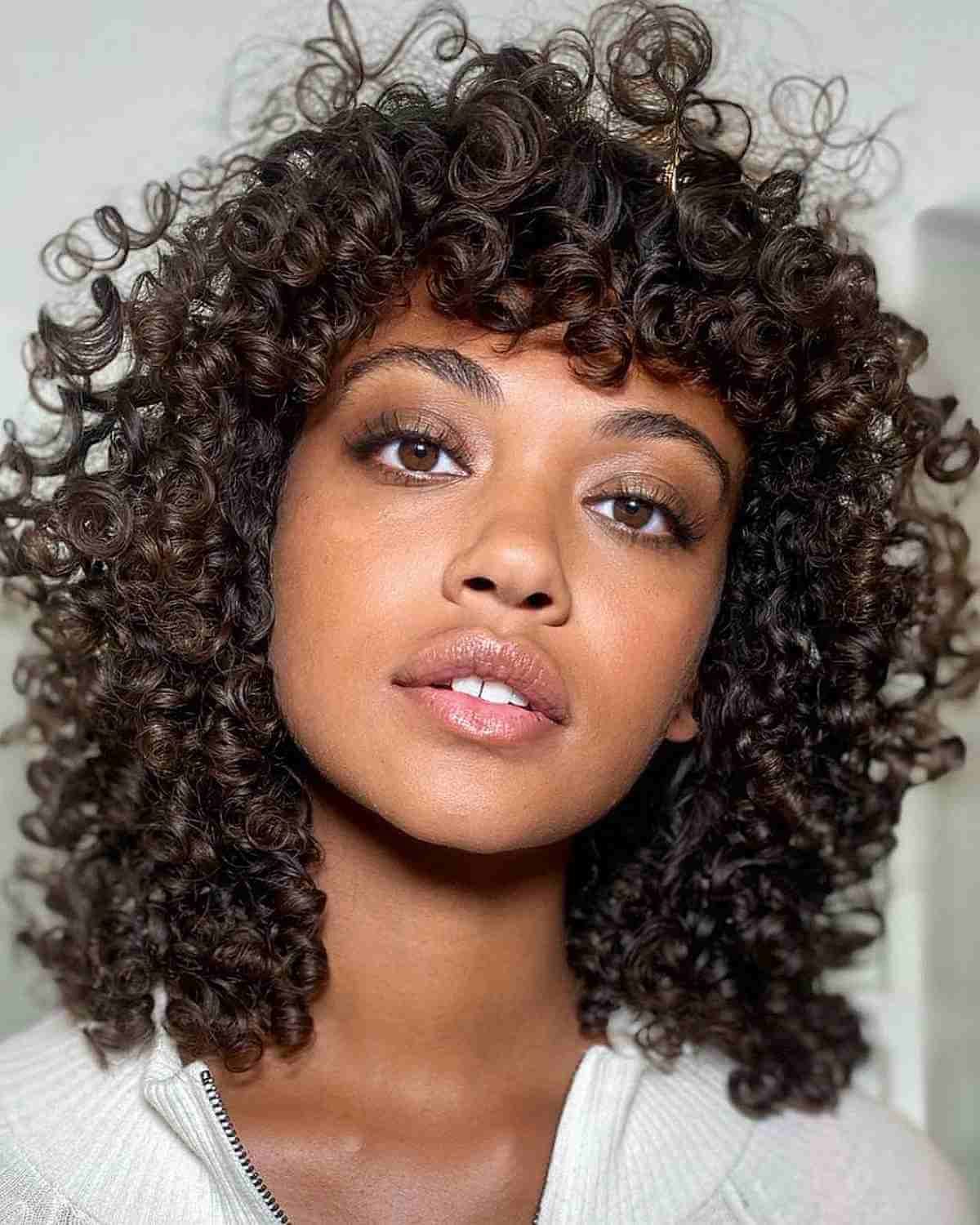 21 Stunning Long Curly Bob Haircuts – The Curly Lob For Recent Curly Lob Haircuts With Feathered Ends (View 22 of 25)