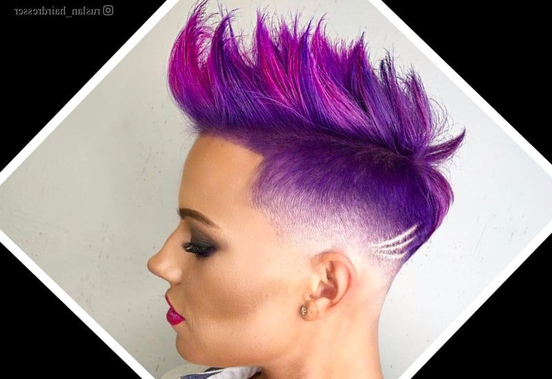 22 Punk Hairstyles For Women (trending In 2022) Regarding Blue Punky Pixie Hairstyles With Undercut (View 16 of 25)