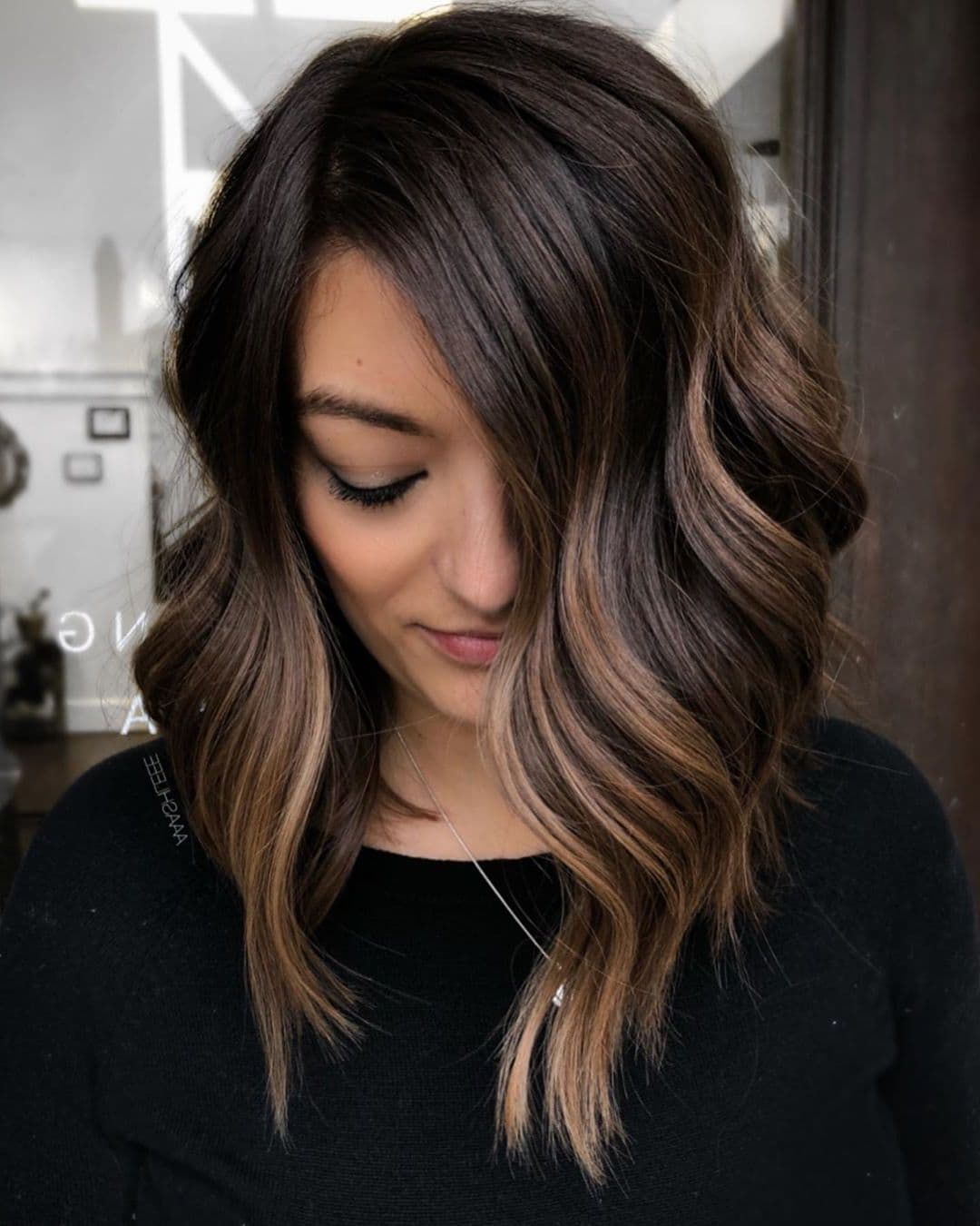 22 Stunning Long Bob Hairstyles – Stylesrant In Newest Milk Chocolate Balayage Haircuts For Long Bob (Photo 22 of 25)