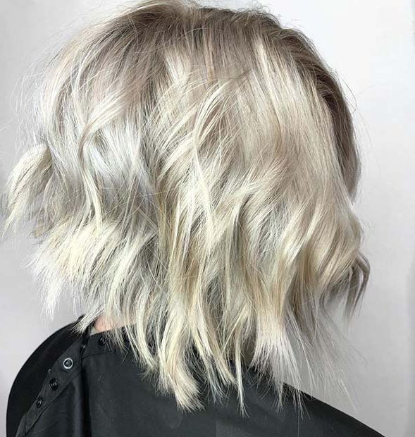 23 Layered Bob Haircuts We're Loving In 2020 – Page 2 Of 2 – Stayglam Intended For Newest Icy Blonde Inverted Bob Haircuts (View 15 of 25)