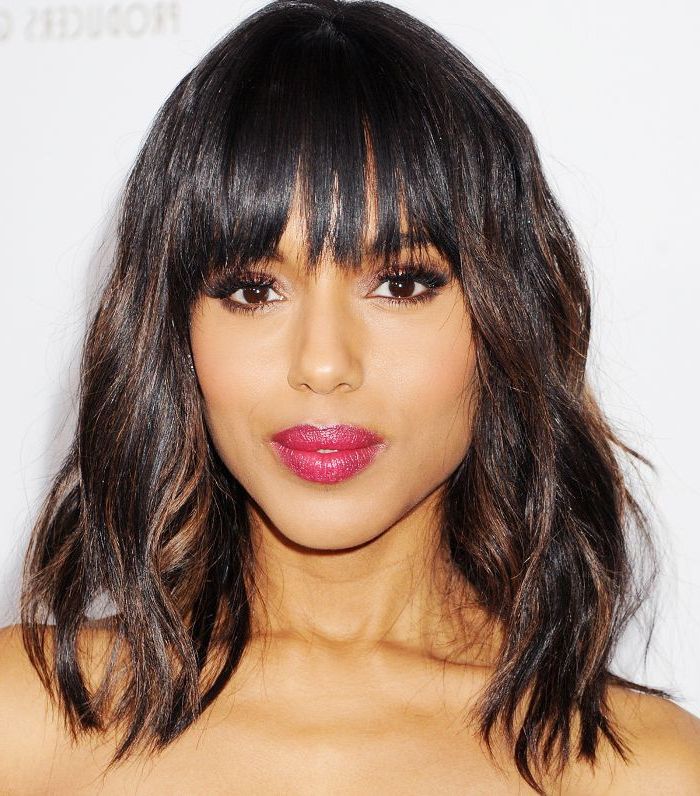 23 Mid Length Haircuts With A Fringe That You Must Try Pertaining To 2018 Medium Haircuts With A Fringe (View 9 of 25)