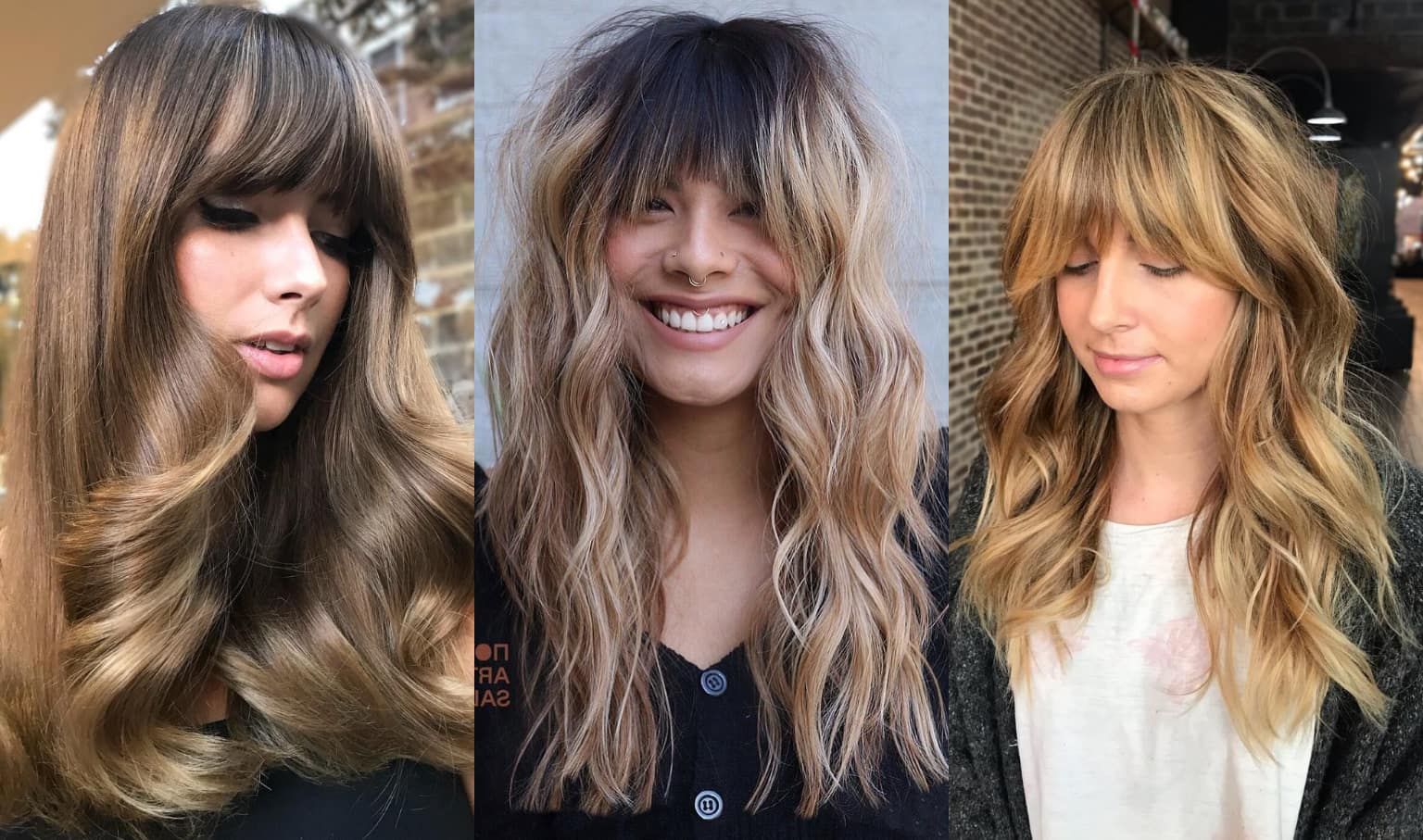 23 Perfectly Flattering Long Hairstyles With Bangs – Stylesrant In Most Popular Medium Length Haircuts With Arched Bangs (Photo 20 of 25)