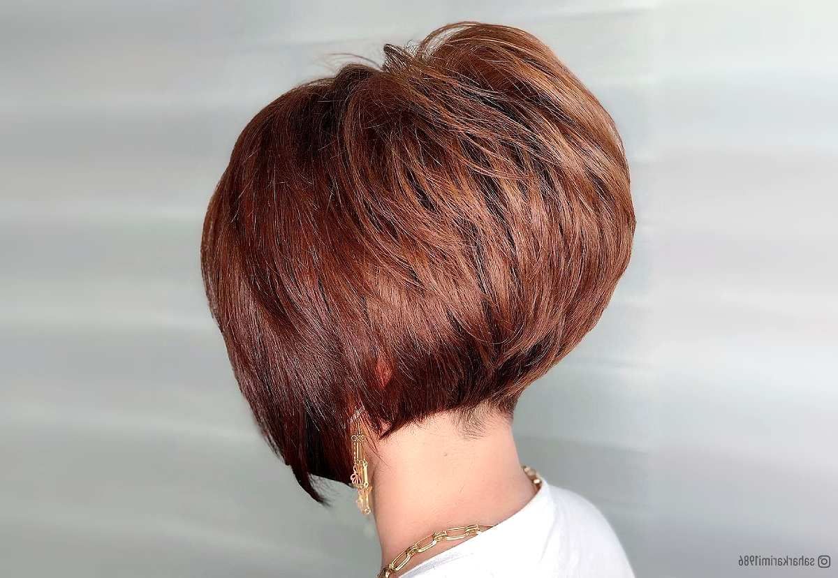 23 Short, Stacked Inverted Bob Haircut Ideas To Spice Up Your Style Inside Angled Short Bob Hairstyles (View 12 of 25)