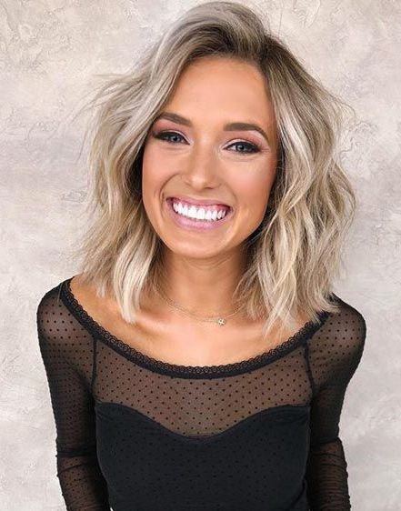 25 Medium Length Blonde Hairstyles To Show Your Stylist Pronto Regarding Newest Shoulder Length Blonde Bob Haircuts (View 7 of 25)