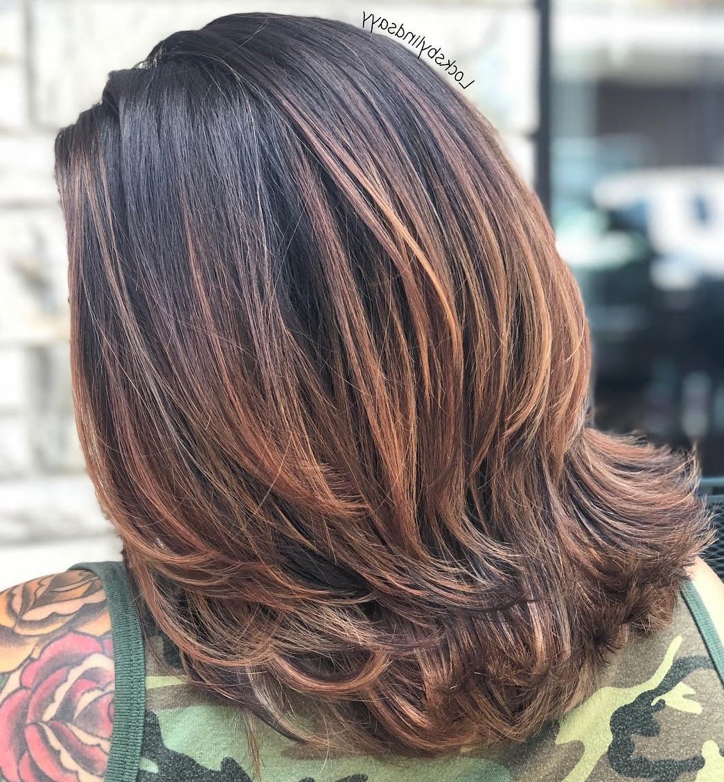 25 Must Try Medium Length Layered Haircuts For 2022 Intended For Current Brunette Textured Medium Length Hairstyles (View 14 of 25)